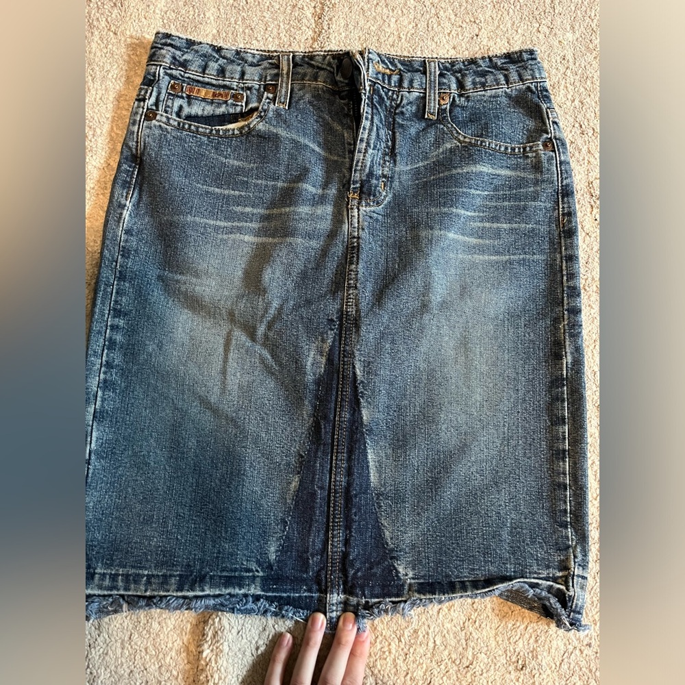 L.e.i. Jean Skirt